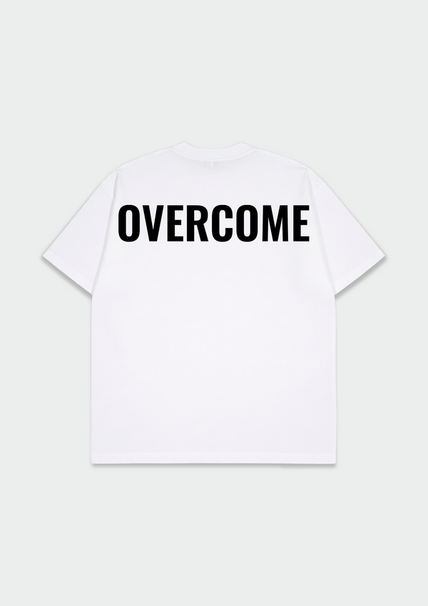 Camiseta Oversized Overcome Big Script Branca-001