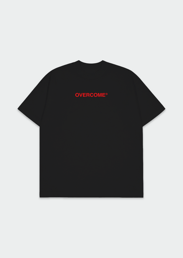 Camiseta Overcome Oversized Cherry Preta-001