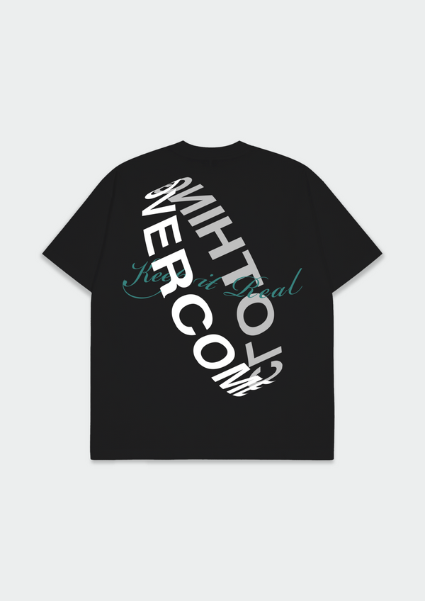 Camiseta Overcome Oversized Magnetic Preta-001