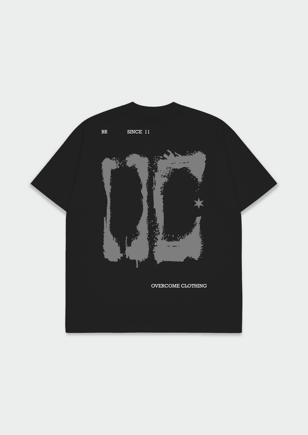 Camiseta Oversized Overcome Oc Spray Preta-001