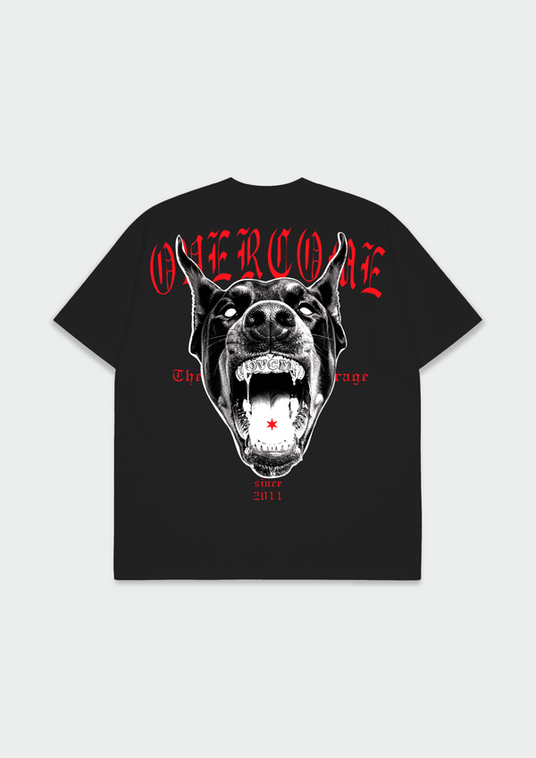 Camiseta Oversized Overcome The Rage Preta-001