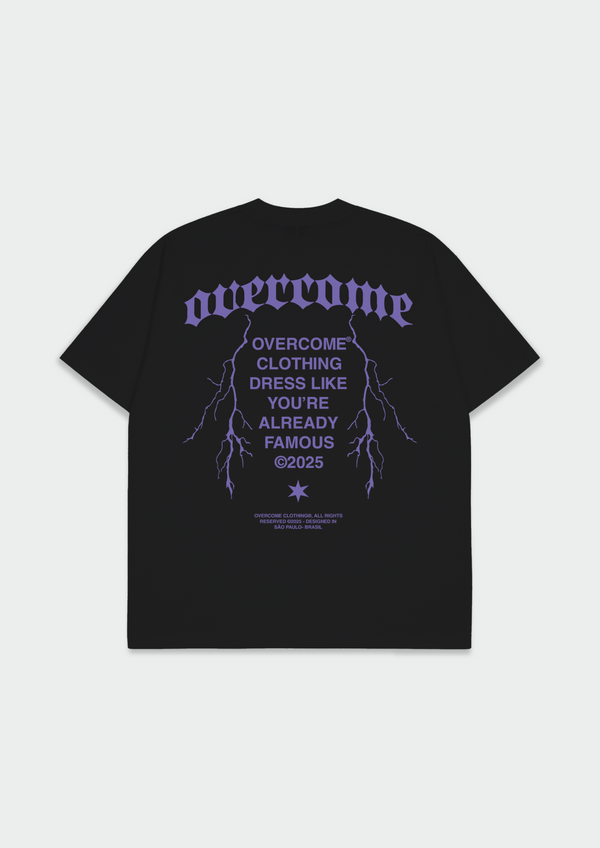 Camiseta Oversized Overcome Thunder Pulse Preta-001