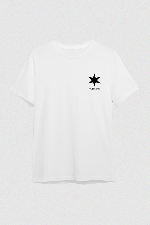 Camiseta Overcome X Vivi OC Pixels Branca