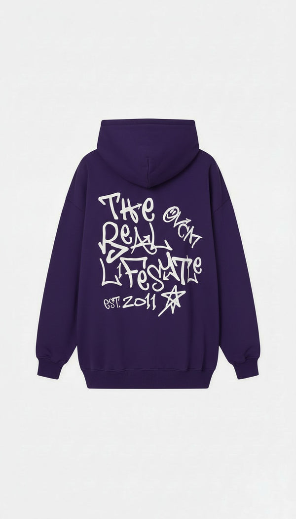 Moletom Overcome Canguru New Grafitti Roxo/Branco-001