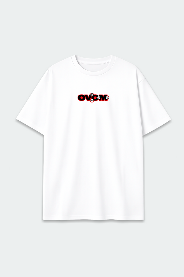 Camiseta Oversized Overcome No Abbreviation Branca-001