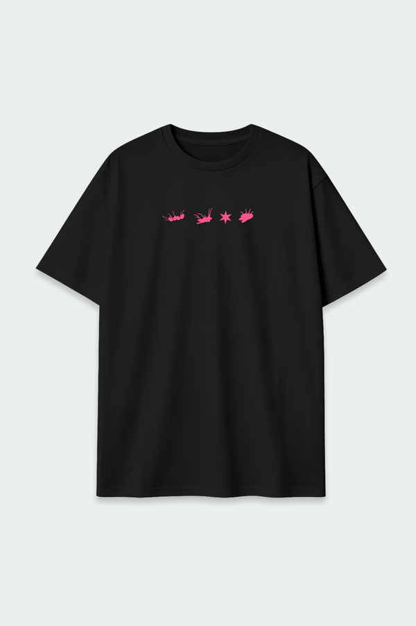 Camiseta Oversized Overcome Pest Control Preta-001