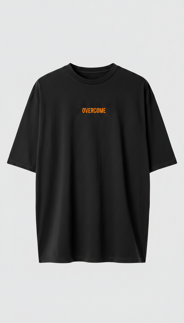 Camiseta Overcome Mini Logobox Preta/Laranja-001