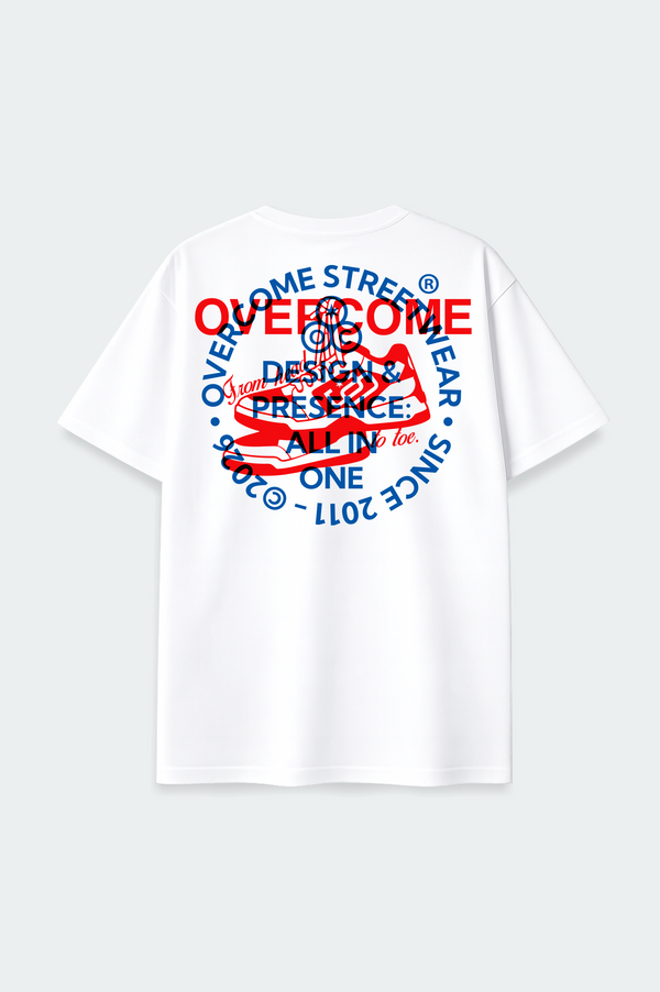 Camiseta Oversized Overcome Sobrepose Branca-001