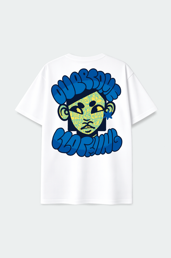 Camiseta Overcome Oversized Tattoo Girl Off White-001