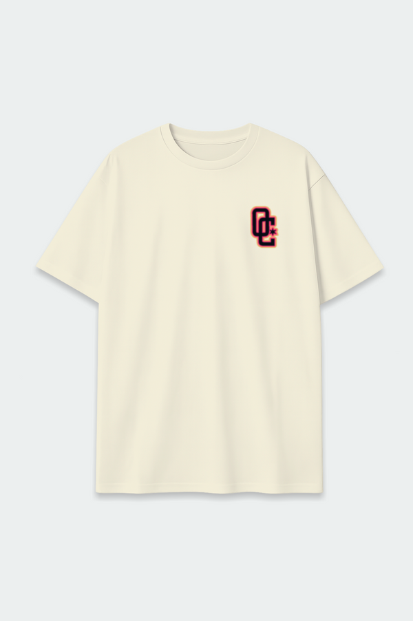 Camiseta Oversized Overcome The Black Star Off White-001