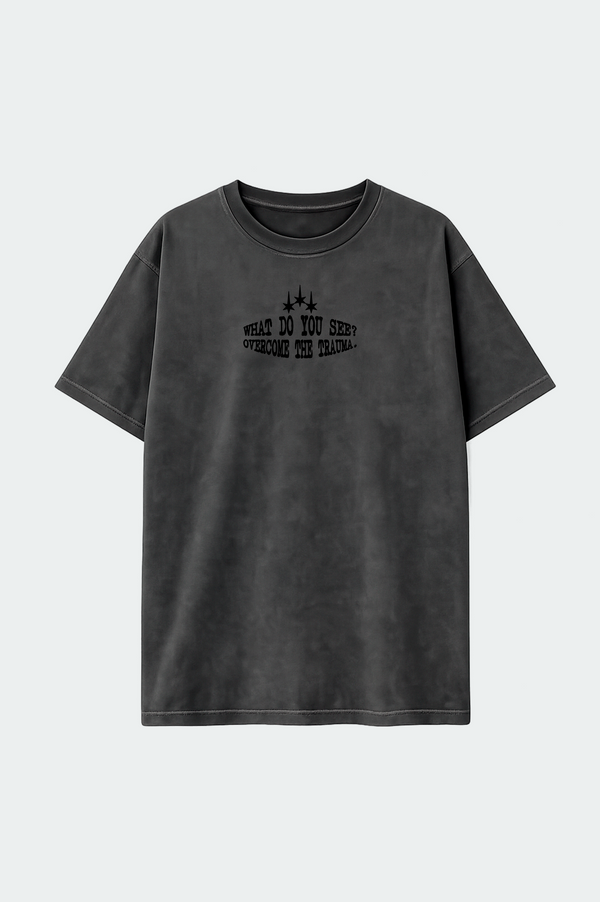 Camiseta Oversized Overcome Trauma Estonada-001