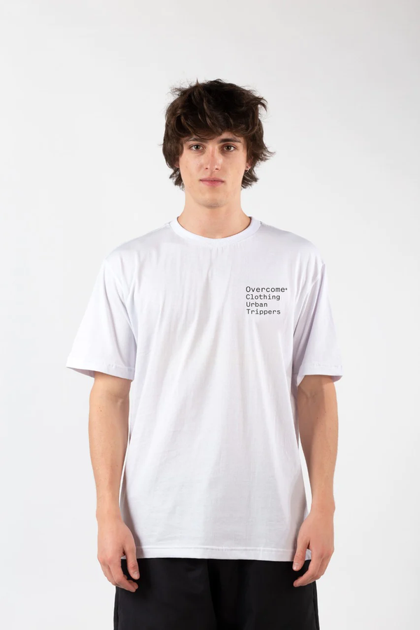 Camiseta Overcome Type Writer Branca