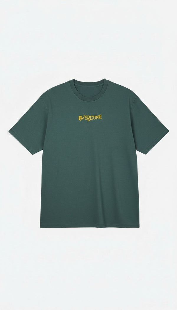 Camiseta Overcome New Grafitti Verde/Amarela-001