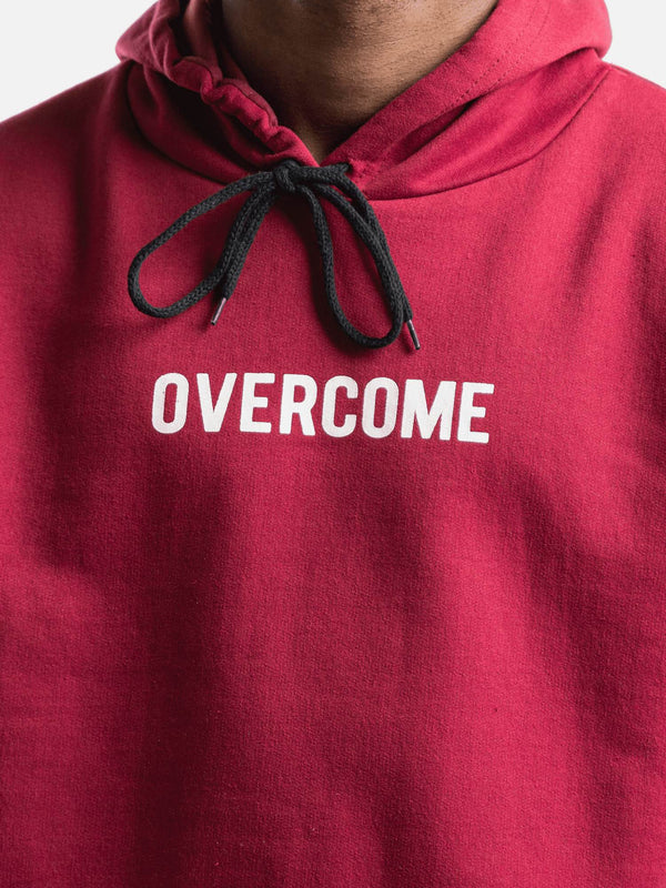 Moletom Overcome Canguru "Logo Box" Bordô