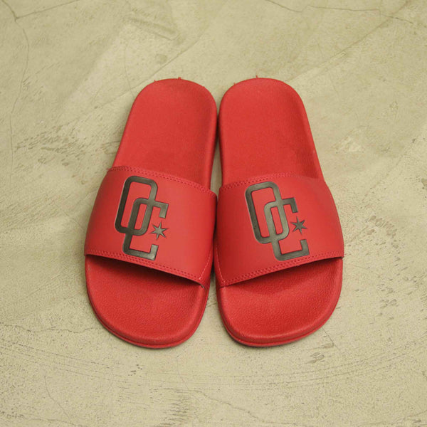 Chinelo Overcome "Logo" Vermelho/Preto