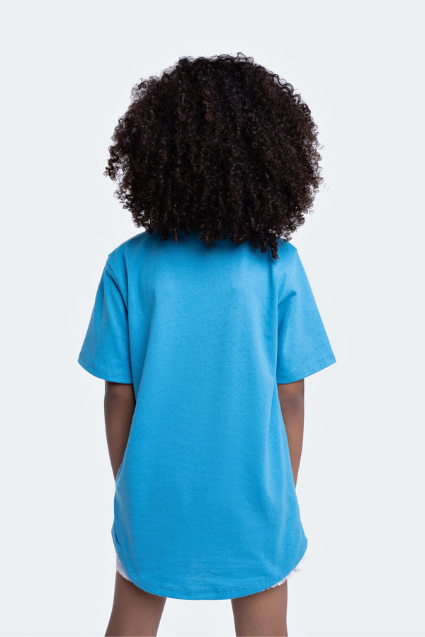 Camiseta Overcome Kids Logobox Azul