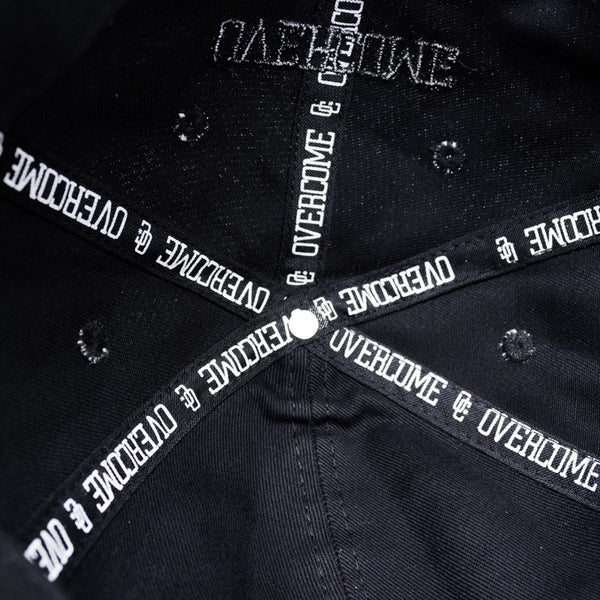 Boné Dad Hat Overcome "Logo" Preto/Preto