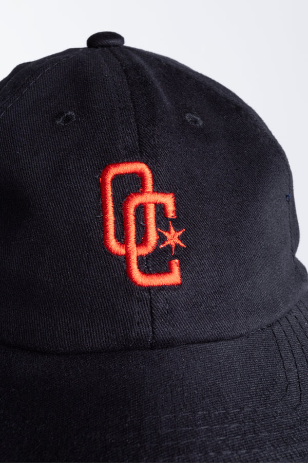 Boné Dad Hat Overcome "Logo" Preto/Vermelho