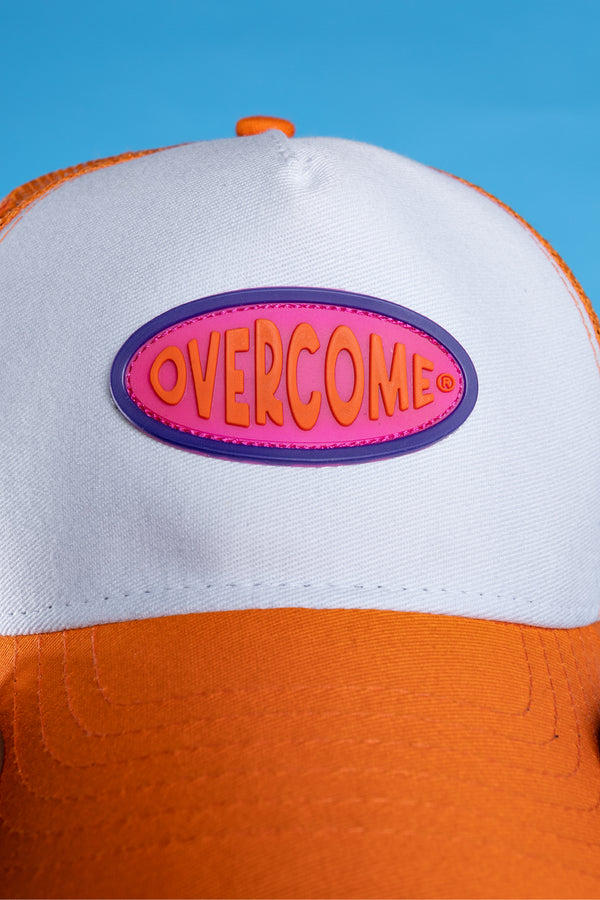Boné Trucker Overcome Ellipse Laranja