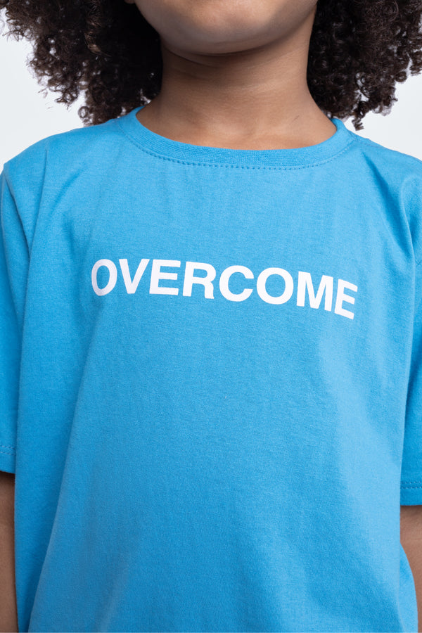 Camiseta Overcome Kids Logobox Azul