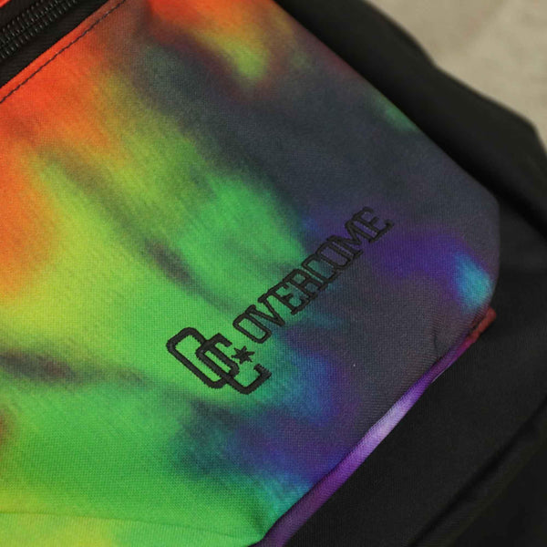 Mochila Overcome "Script" Tie Dye/Preto