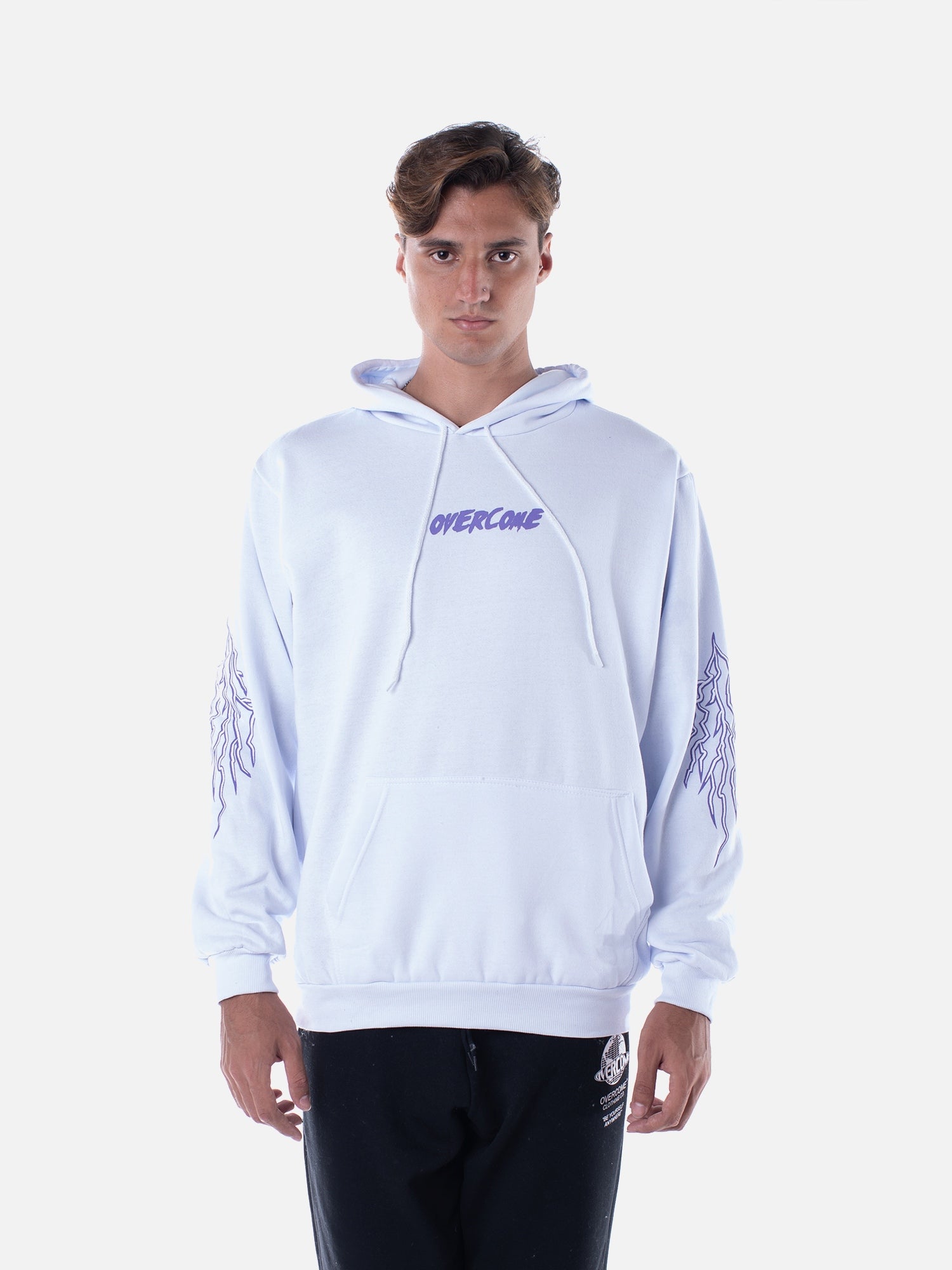 Overcome Moletom Amarelo Claro Overcome Canguru Moletom Roxo