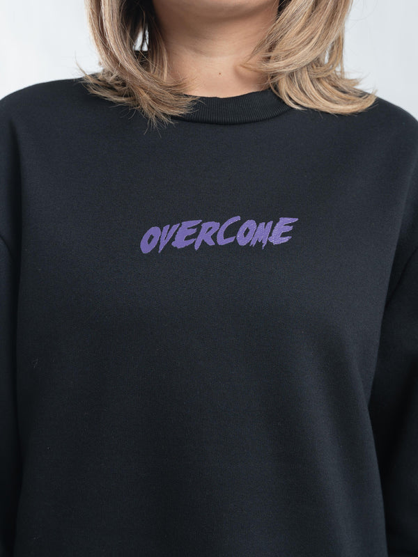 Moletom Overcome Careca "Lightning" Preto/Roxo