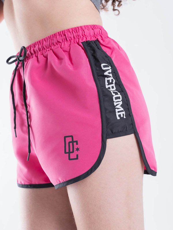 Shorts Overcome Feminino "Strip" Magenta