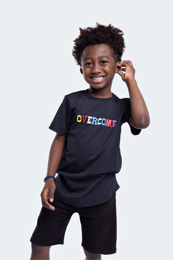 Camiseta Overcome Kids Astro Preta