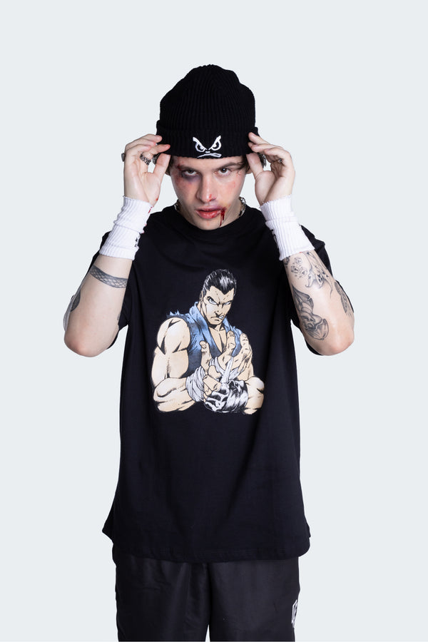 Camiseta Overcome x Bad Boy Fight Preta