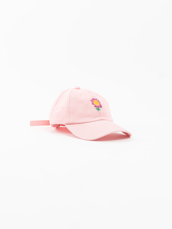 Boné Dad Hat Overcome Flor Rosa