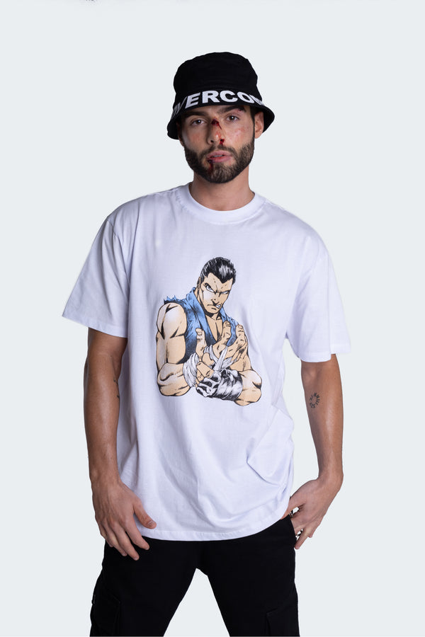 Camiseta Overcome x Bad Boy Fight Branca