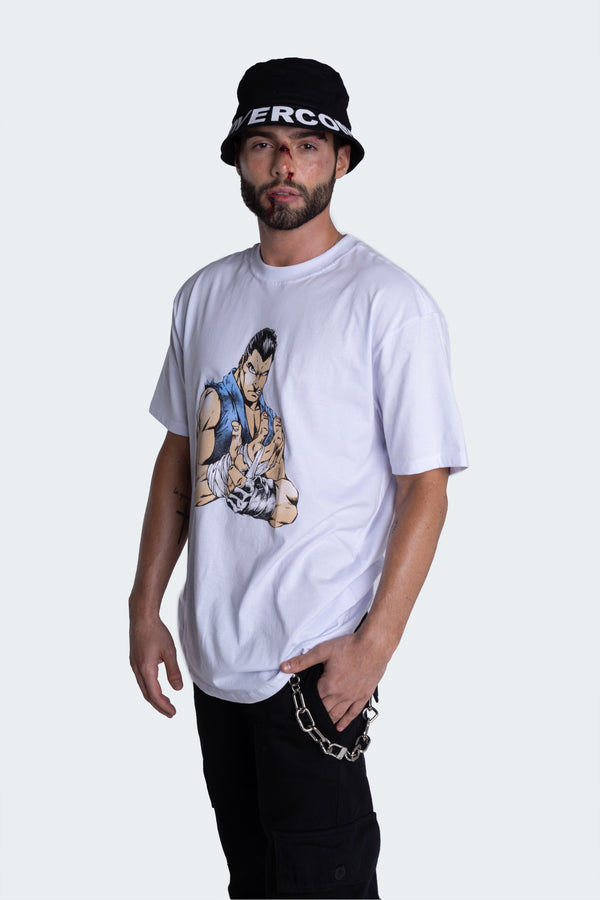 Camiseta Overcome x Bad Boy Fight Branca