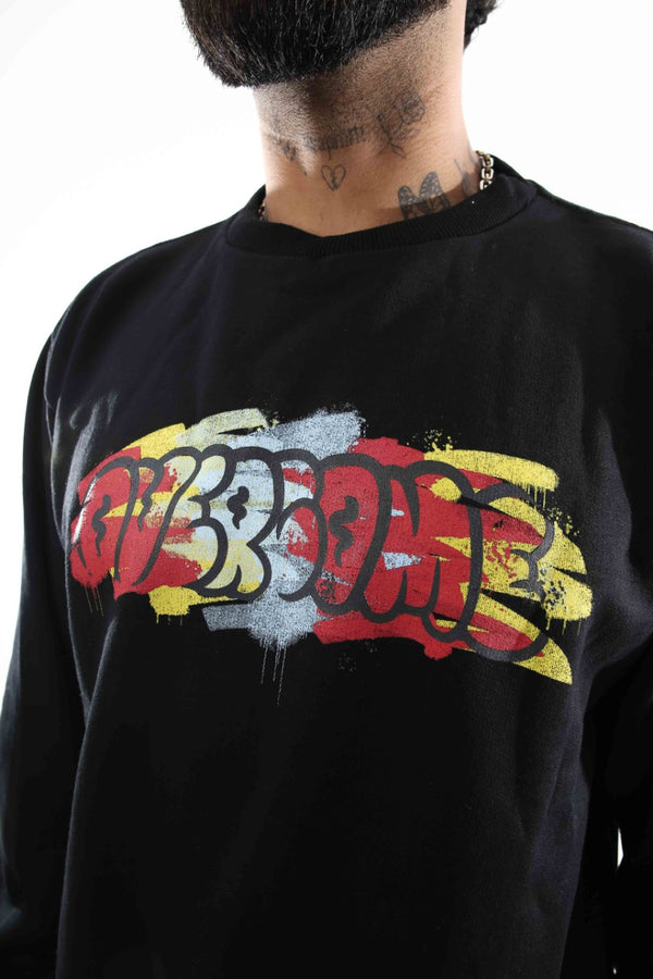 Moletom Overcome Careca "Bomb" Preto