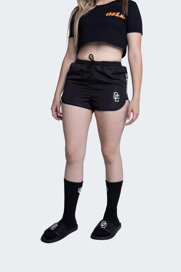 Shorts Overcome Feminino "Strip" Preto