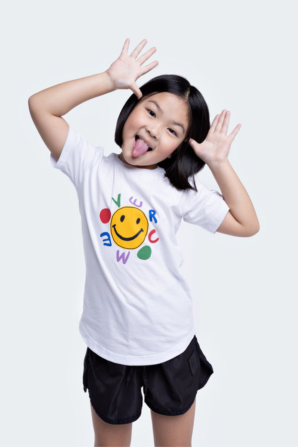 Camiseta Overcome Kids Smile Branca