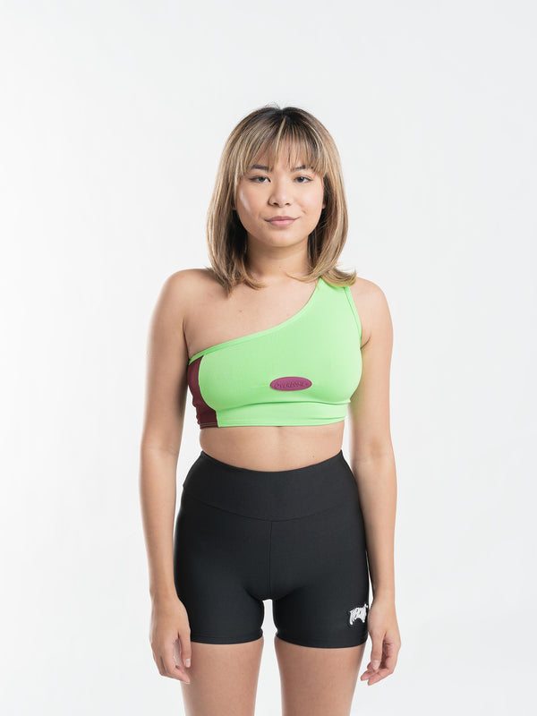 Top Overcome Patch Verde/Magenta