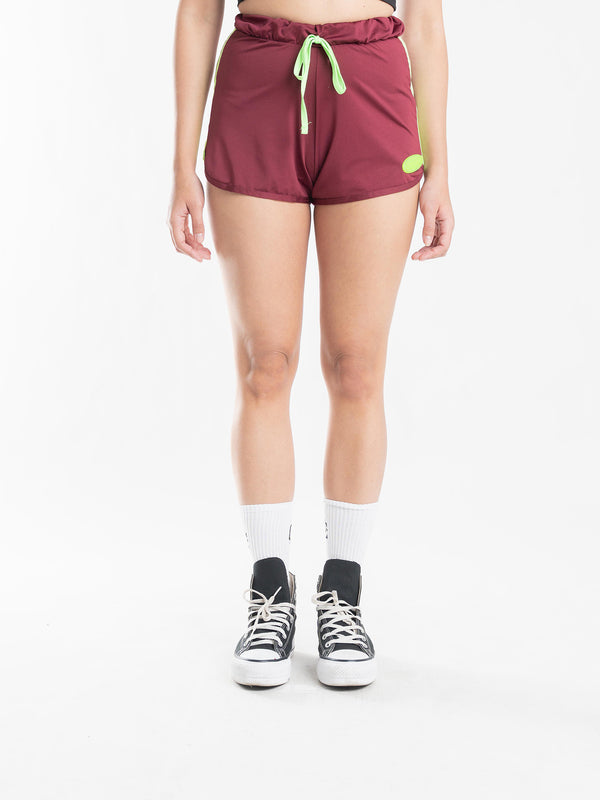 Swimming Shorts Overcome Feminino Patch Magenta/Verde