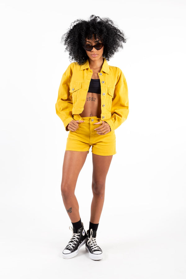 Shorts Overcome Cotêle Mostarda