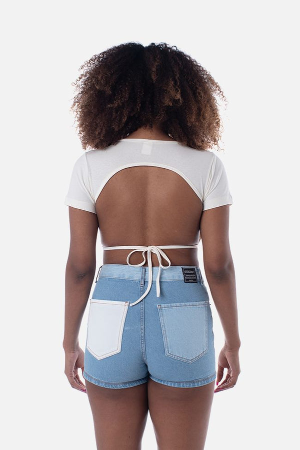 Cropped Tira Overcome Off White