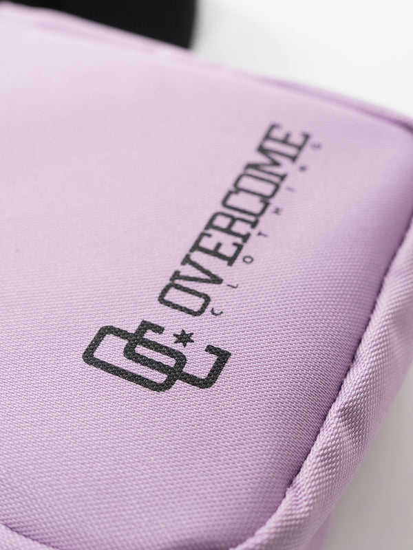 Shoulder Bag Overcome Script Lilás