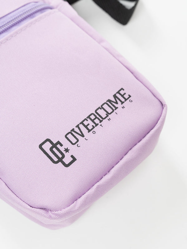 Shoulder Bag Overcome Script Lilás