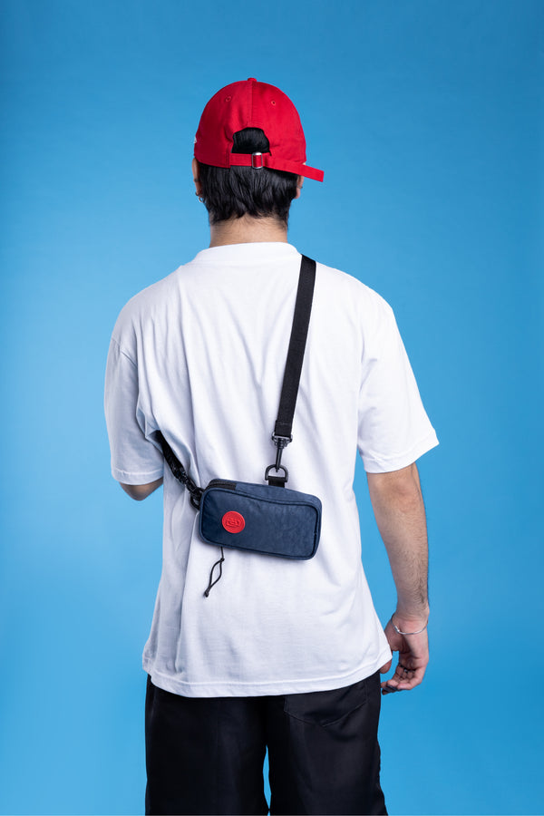 Shoulder Bag Overcome Pocket Azul Marinho