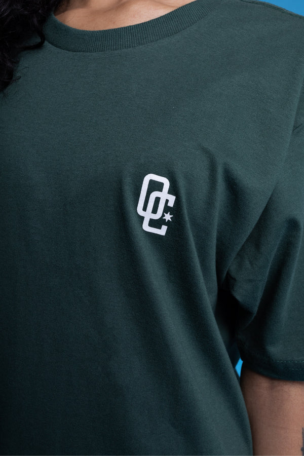 Camiseta Overcome OC Logo Verde Escuro