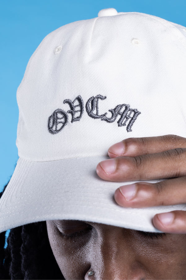 Boné Dad Hat Overcome Old Letters III Off White