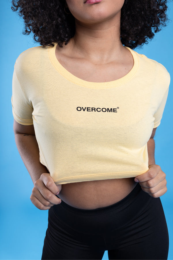 Cropped Overcome New Logobox Amarelo