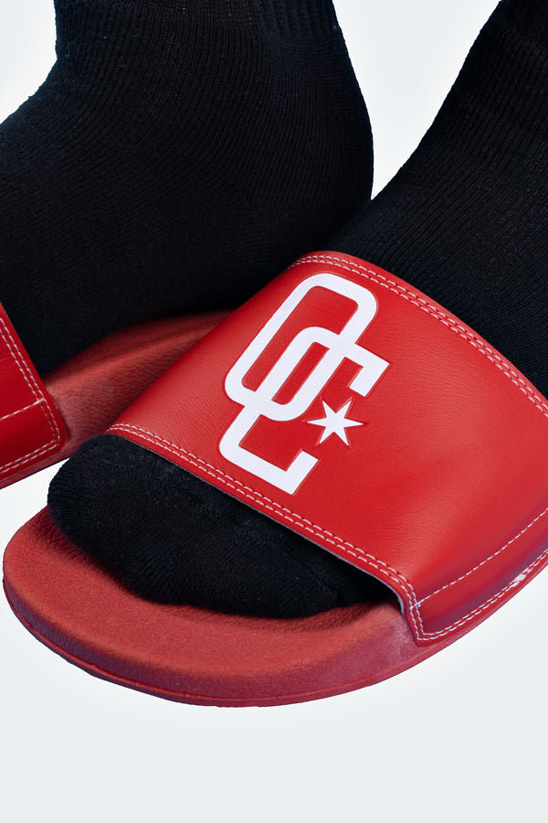 Chinelo Overcome "Logo" Vermelho
