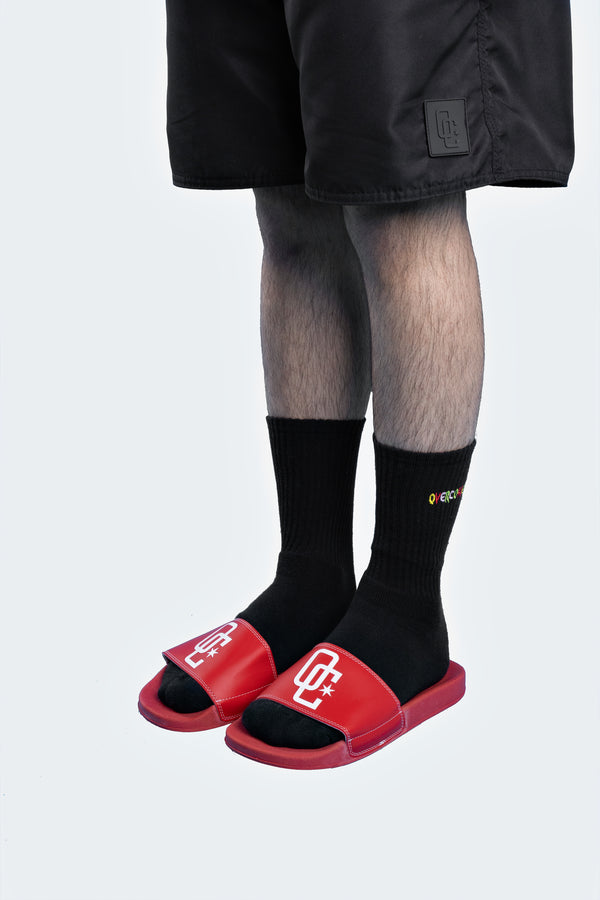Chinelo Overcome "Logo" Vermelho