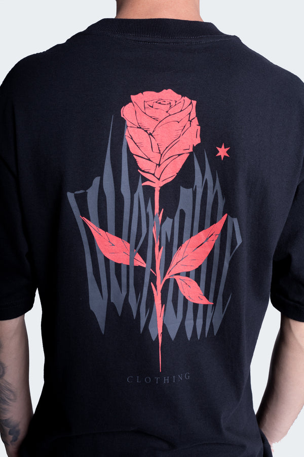 Camiseta Overcome Gothic Rose Preta