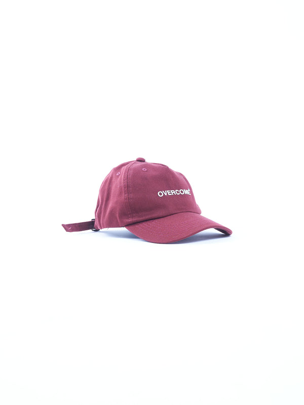 Boné Dad Hat Overcome New Logobox Bordô